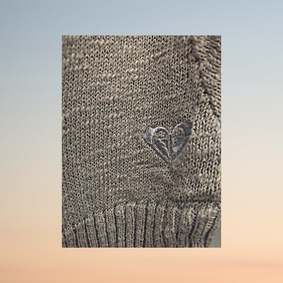 Roxy Gray Shrug Cardigan Sweater - Picture 4 of 5